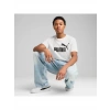 Puma ESS No. 1 Logo Tee Erkek Regular Fit Baskılı Beyaz T-Shirt 68253202