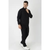 Crozwise Spor Lycra Erkek Eşofman Takımı Siyah 1247-10