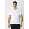 Crozwise Waffle Polo Yaka Tişört Beyaz 7150-08