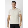 Crozwise Pamuk Pike Waffle Polo Yaka Tişört Krem 7152-02