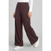 TOMMY LIFE BAYAN PANTOLON PALAZZO KAHVERENGİ T18BY-94681