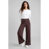 TOMMY LIFE BAYAN PANTOLON PALAZZO KAHVERENGİ T18BY-94681