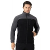 Crozwise Erkek Tam Fermuarlı Polar Sweat Siyah 6051-10