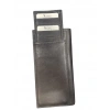 Karalı Deri Hakiki Deri Mıknatıslı Arka Kartlıklı Cüzdan Gri BC429-9