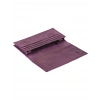 Karalı Hakiki Deri Unisex Portföy Mor BC424-12