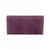 Karalı Hakiki Deri Unisex Portföy Mor BC424-12