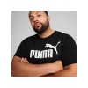 Puma ESS No. 1 Logo Tee Erkek Regular Fit Baskılı Siyah T-Shirt 68253201