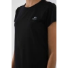 Siyah Basic Kısa Kol Standart Kalıp O Yaka Kadın T-Shirt - 97144