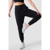 Siyah Cepli Standart Kalıp Kadın Yoga Pantolon - 94677