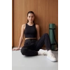 Siyah Cepli Standart Kalıp Kadın Yoga Pantolon - 94677