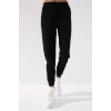 Tommy Life Siyah Yüksek Bel Jogger Kadın Eşofman Alt - 94561