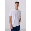 Tommy Life Beyaz Erkek Basic Kısa Kol Standart Kalıp O Yaka T-shirt 87911