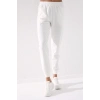 TOMMY LIFE Ekru Yüksek Bel Jogger Kadın Eşofman Alt - 94561