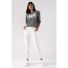 TOMMY LIFE Ekru Yüksek Bel Jogger Kadın Eşofman Alt - 94561