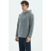 Tommy Life  Erkek Kapşonlu Sweat Antrasit ART-88301