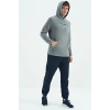 Tommy Life  Erkek Kapşonlu Sweat Antrasit ART-88301