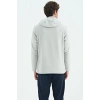 Tommy Life Erkek Kapşonlu Sweat Taş ART-88301