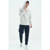 Tommy Life Erkek Kapşonlu Sweat Taş ART-88301
