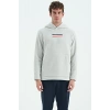 Tommy Life Erkek Kapşonlu Sweat Taş ART-88301
