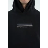 Tommy Life  Erkek Kapşonlu Sweat Siyah ART-88301