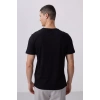 Tommy Life Siyah Erkek Basic Kısa Kol Standart Kalıp O Yaka T-shirt 87911