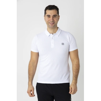 Crozwise Waffle Polo Yaka Tişört Beyaz 7150-08