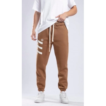 Chatca Erkek 3 İplik Şardonlu Taba Sweatpant K-575