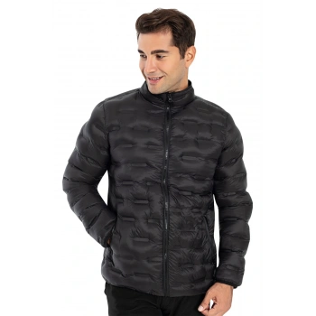 Crozwise Erkek Dolumlu Mont siyah 5031-10