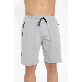 Crozwise Pamuklu Erkek Şort Gri 3200