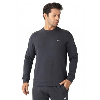 Crozwise Üç İplik Sıfır Yaka Antrasit Erkek Sweat 6053