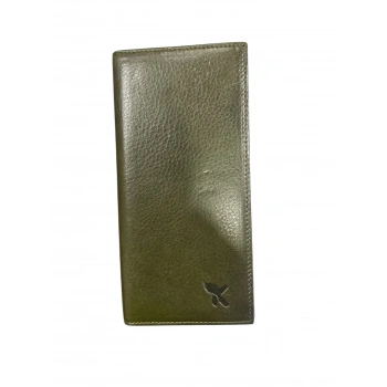 Karali Deri Mıknatıslı Arka Kartlık Cüzdan yeşil BC429-7