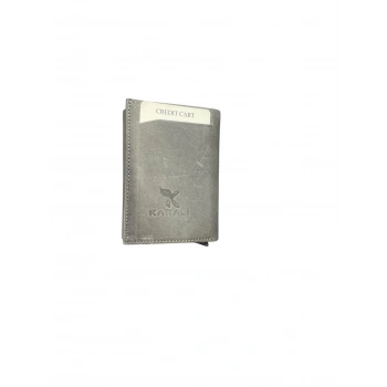 Karali Hakiki Deri Crazy Mekanizmalı Bryat Gri K501-9