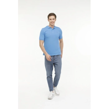Lumberjack A10149746508010 4M M-Ct953 Basıc P.T-Sh 4Fx Havacı Mavı Erkek Polo T-Shırt