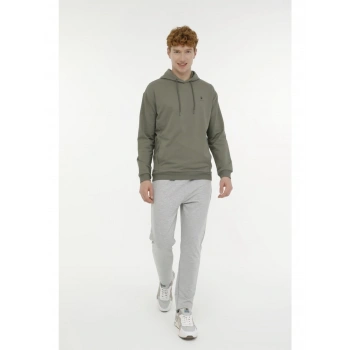 Lumberjack A10181320308010 4W Mb Sn73 Hoodıe 4Pr Hakı Erkek Kapsonlu Sweatshırt