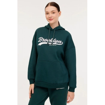 Lumberjack A10187589408020 Yeşil Kadın Sweatshirt