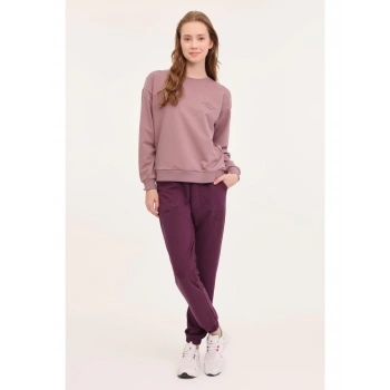 Lumberjack A10189823408010 4W Wb Anna 16 4Pr Pastel Mor Kadın Sweatshırt