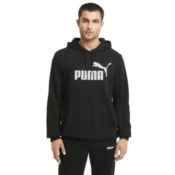 Puma Essential Big Logo Hoodie Erkek Siyah Günlük Stil Sweatshirt 58668801