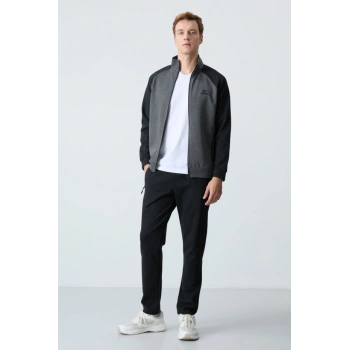 Tommy Life Klasik Paça Erkek Eşofman Takımı Antrasit Siyah 85113