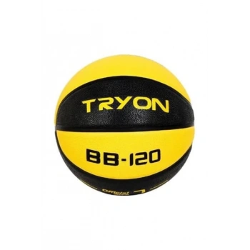 Tryon BB-120 Kauçuk Basketbol Topu 7 Numara Sarı Siyah
