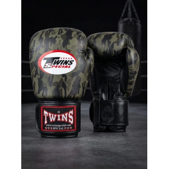 Twins Charge Boks Eldiveni Boks Kamuflajlı Yeşil / Muay Thai / Kick Box