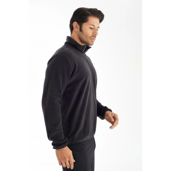 POLAR YARIM FERMUARLI ERKEK SWEAT ANTRASİTt