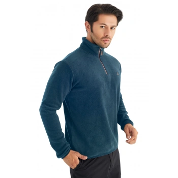 CROZWİSE POLAR YARIM FERMUARLI SWEAT TURKUAZ MAVİ 6036-11