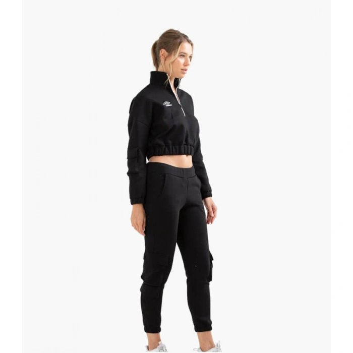 Umbro Pyra Track Suit Kadın Siyah Pamuklu Eşofman Takımı VA-0021