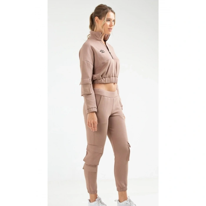 Umbro Va-0021 Camel Pyra Track Suit Kadın Takım