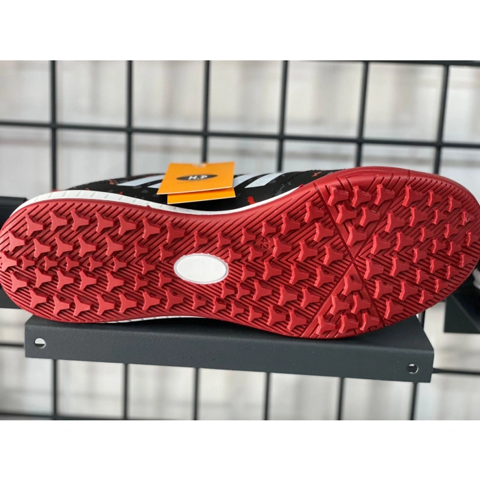 MP Erkek Bağcıklı siyah kırmızı Halı saha Ayakkabı 221-2406MR 400