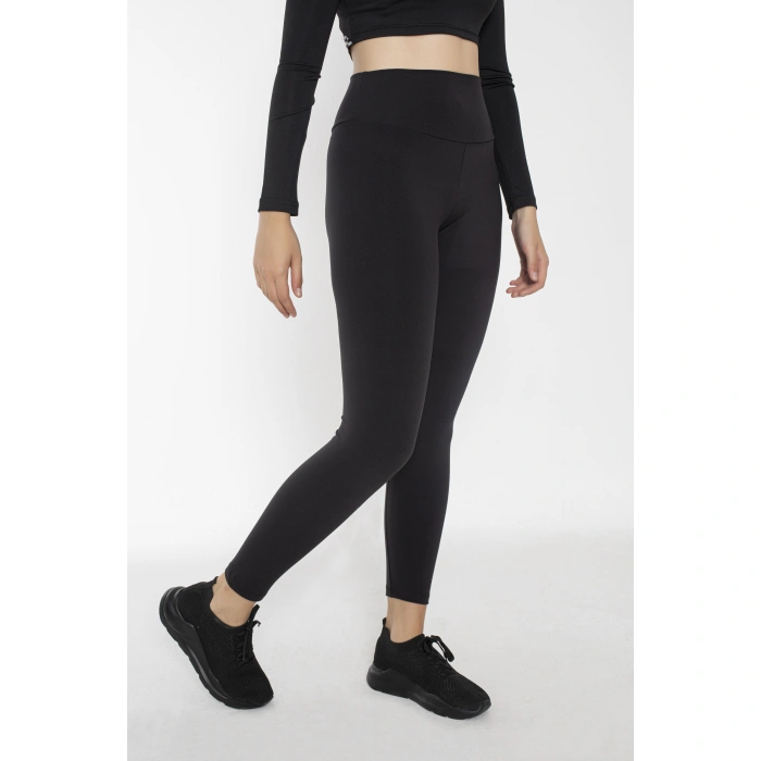 Crozwise Polarlı Bayan Tayt Siyah 3198