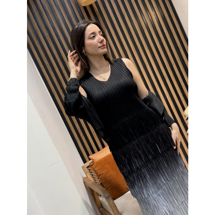 Vera Pliseli 2’li Takım Elbise