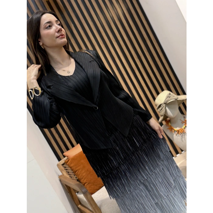 Vera Pliseli 2’li Takım Elbise