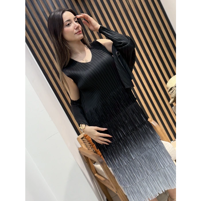 Vera Pliseli 2’li Takım Elbise