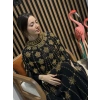 Gold İşlemeli Şifon Abaya